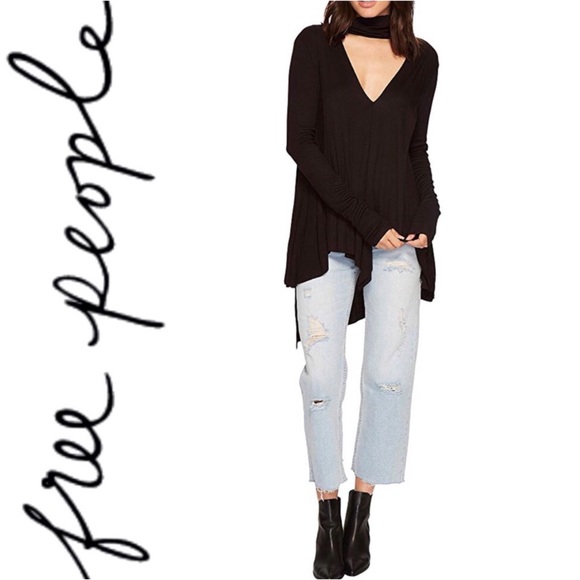 Free People Tops - FREE PEOPLE Uptown Turtleneck Top Black xs